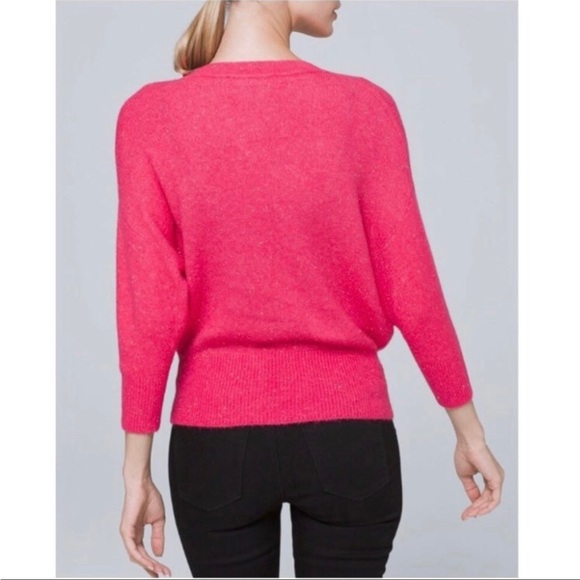 🌺 WHBM Deep V-Neck Button Cardigan - Picture 2 of 8